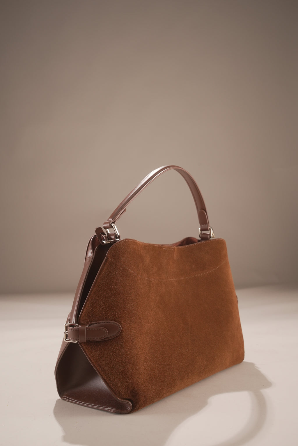 Westoria Chocolate Suede Bag