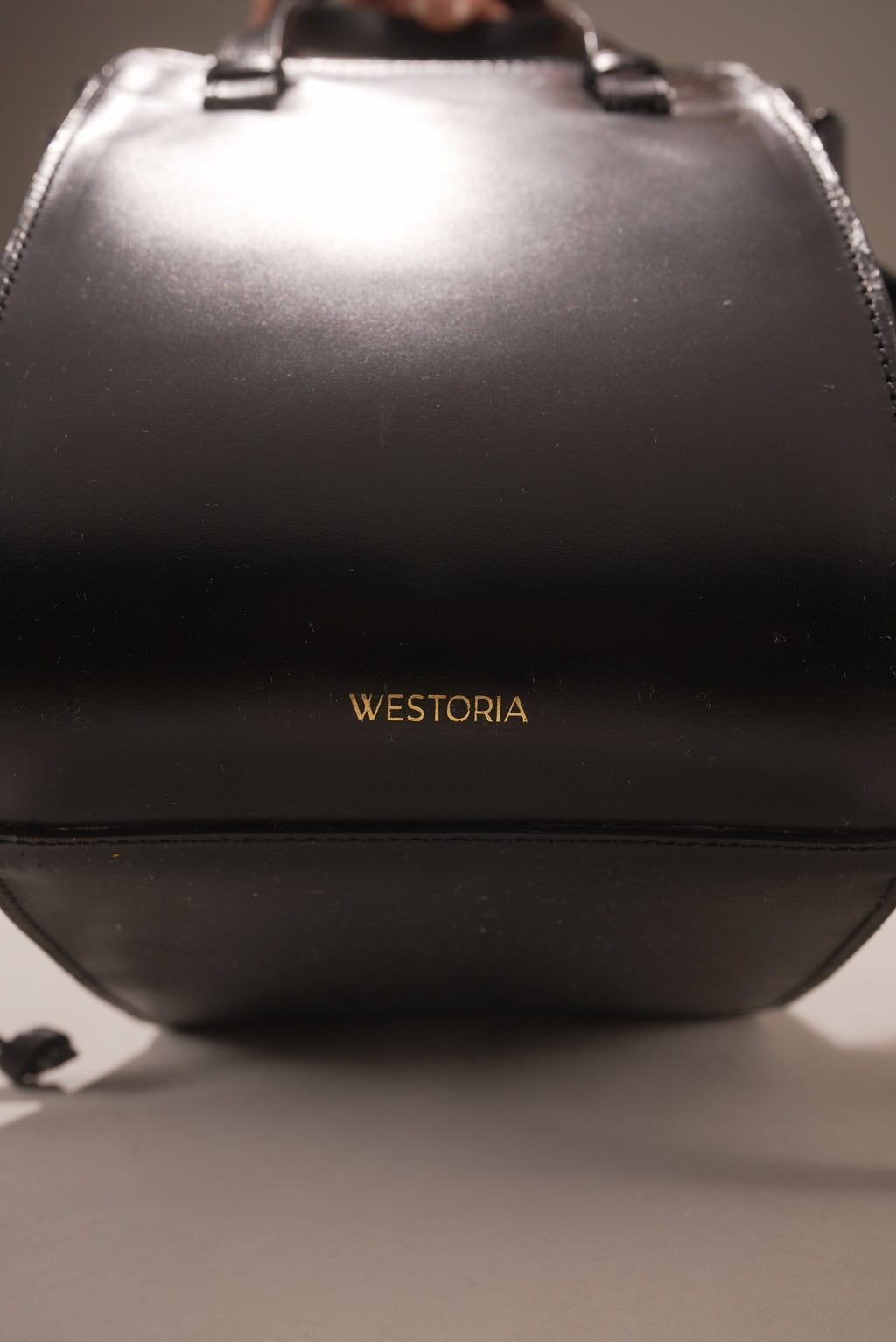 Italian Black Bucket Bag