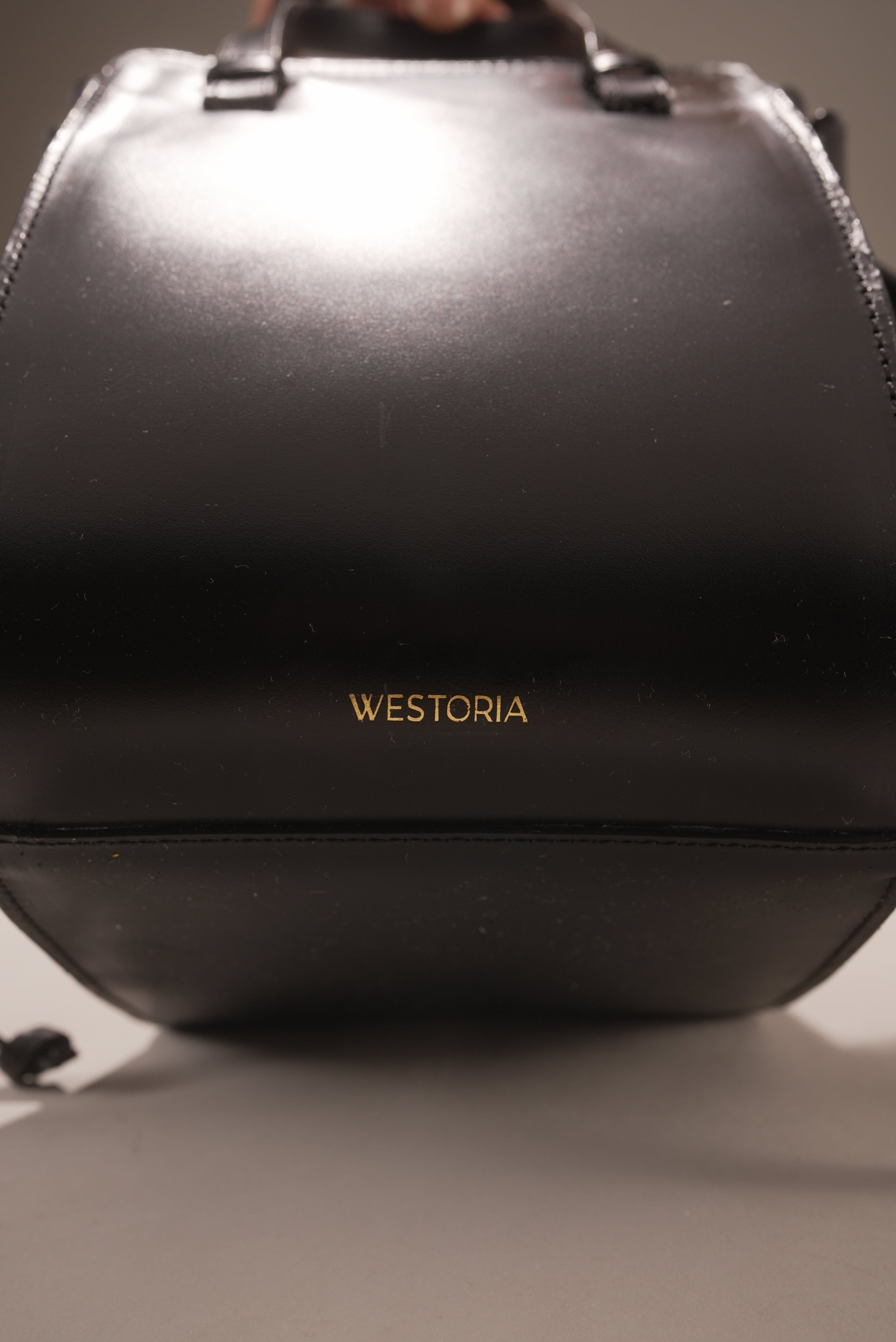 Italian Black Bucket Bag