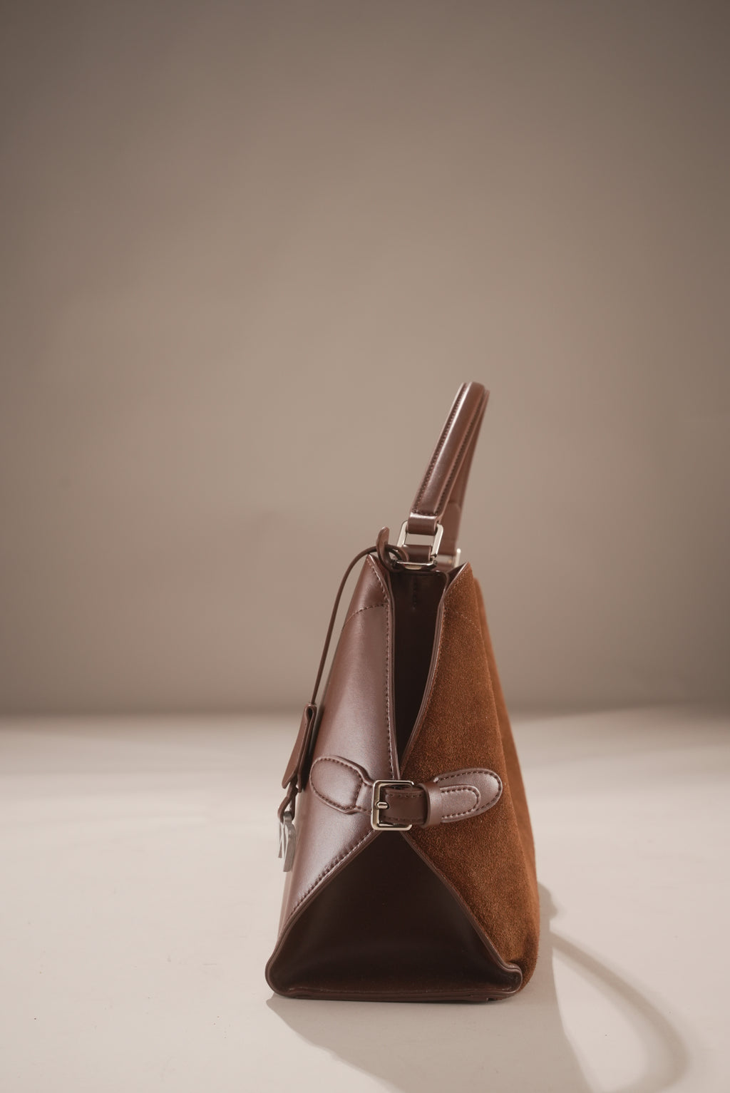 Westoria Chocolate Suede Bag