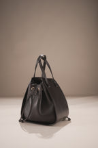 Italian Black Bucket Bag
