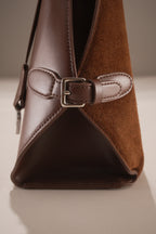 Westoria Chocolate Suede Bag