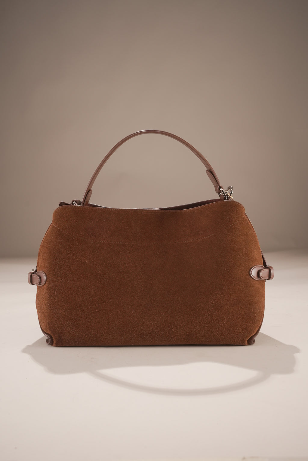Westoria Chocolate Suede Bag