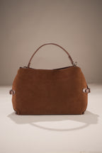 Westoria Chocolate Suede Bag