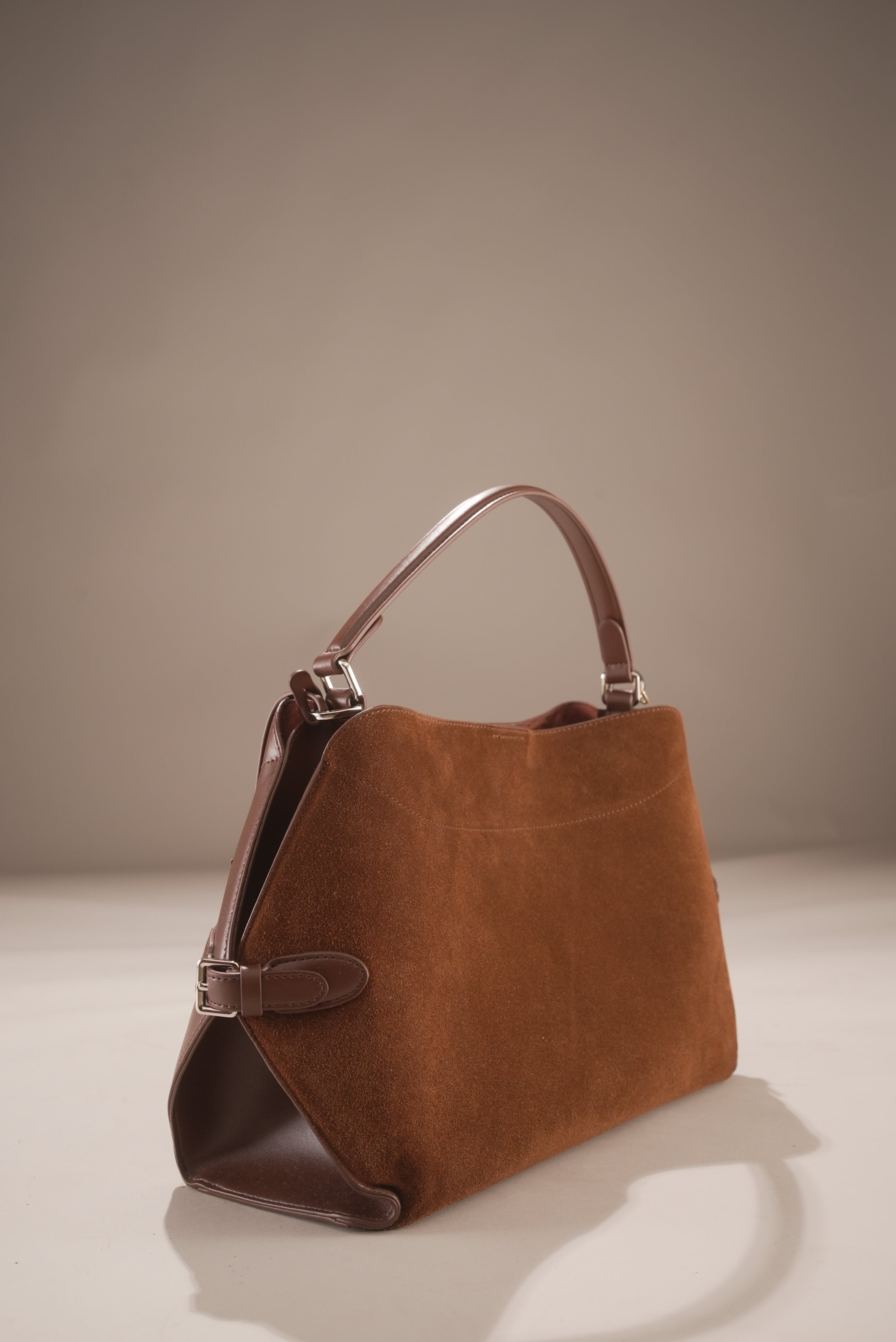 Westoria Chocolate Suede Bag