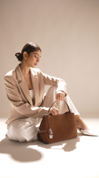 Westoria Chocolate Suede Bag